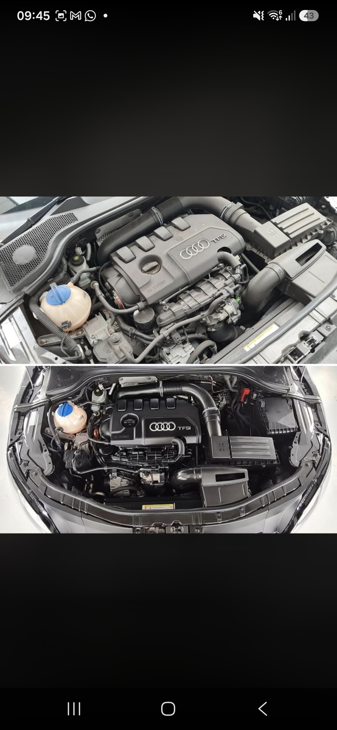 Audi TT enginebay transformation